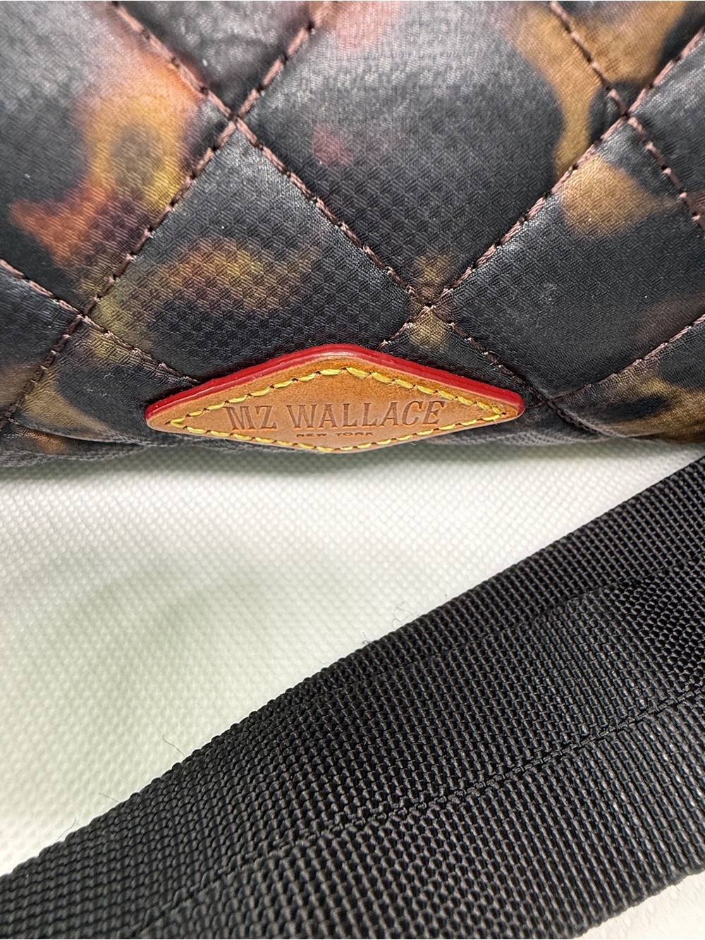 MZ WALLACE Metro Flat Crossbody Bag in Tortoise - Picture 8 of 8